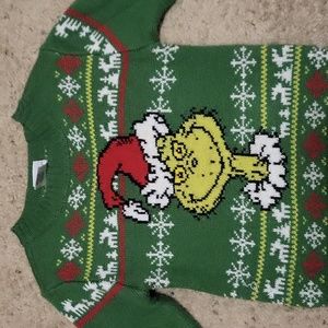 The Grinch 4t knitted Sweater like new!! Grinchmas